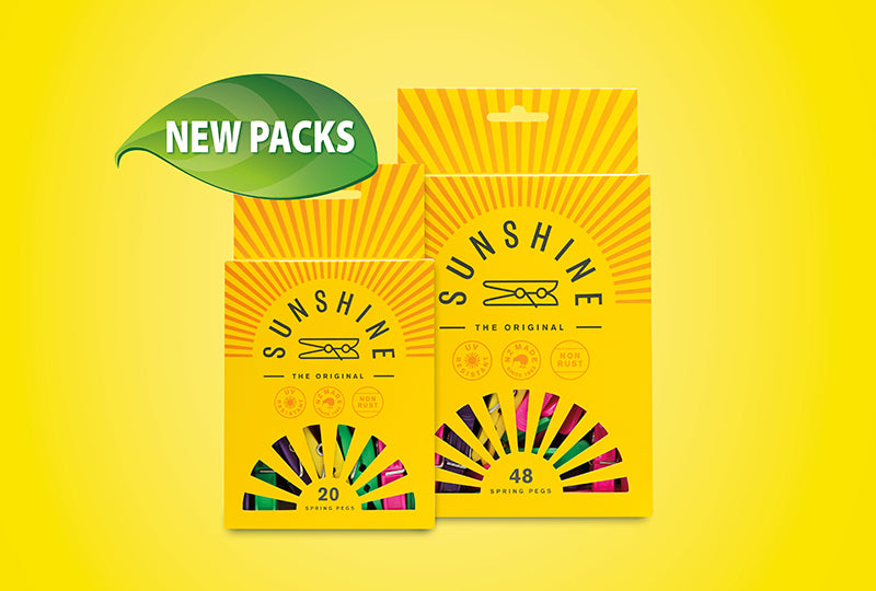 Sustainable packaging for Sunshine Pegs