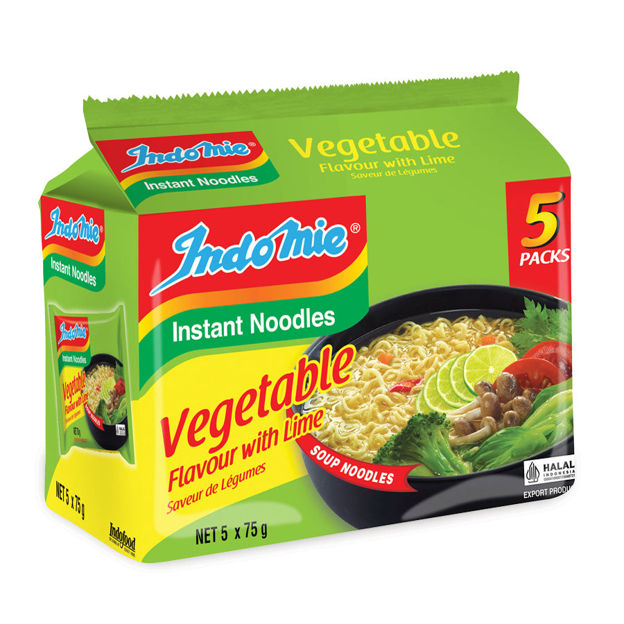 Indomie Vegetable Flavour with Lime 5 pack