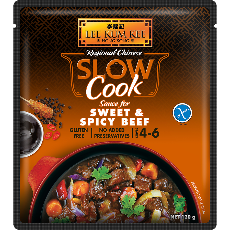 Lee Kum Kee Slow Cook Sauce for Sweet & Spicy Beef 120 g