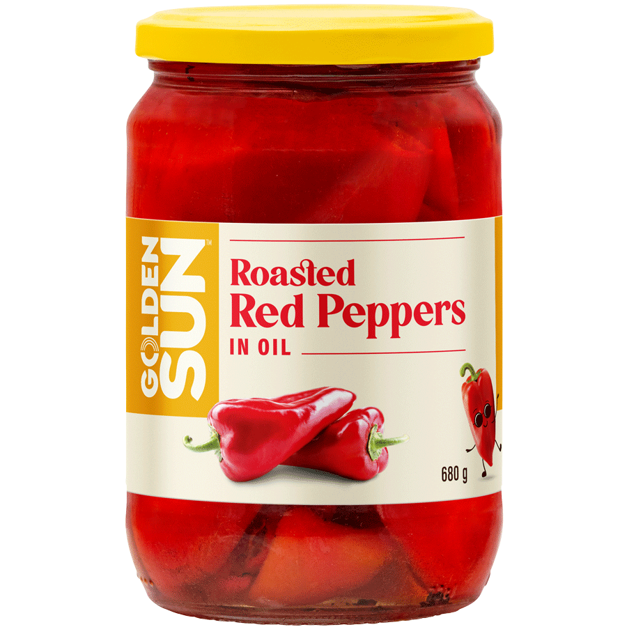 Golden Sun Roasted Red Peppers 680 g