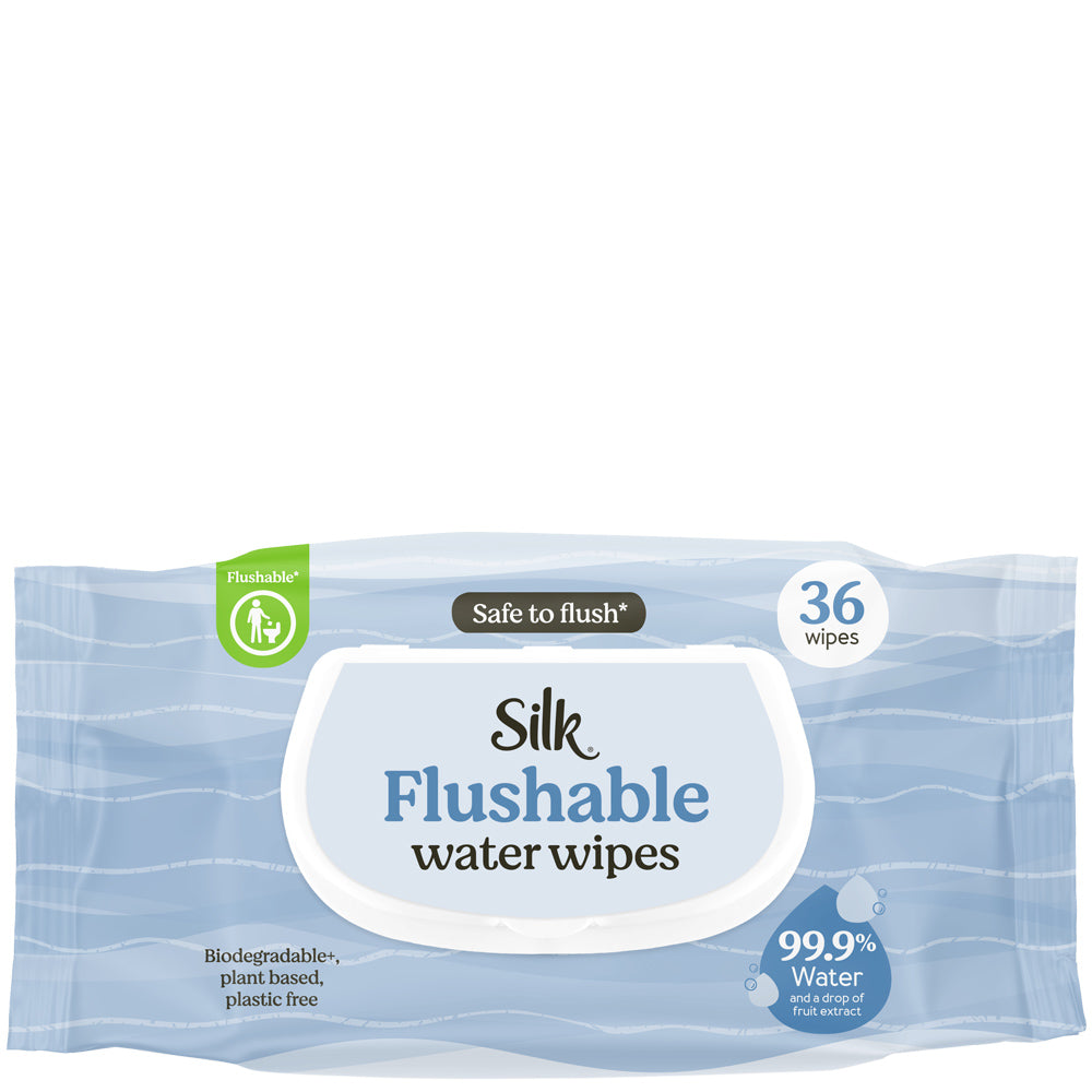 Silk Flushable Water Wipes 36’s