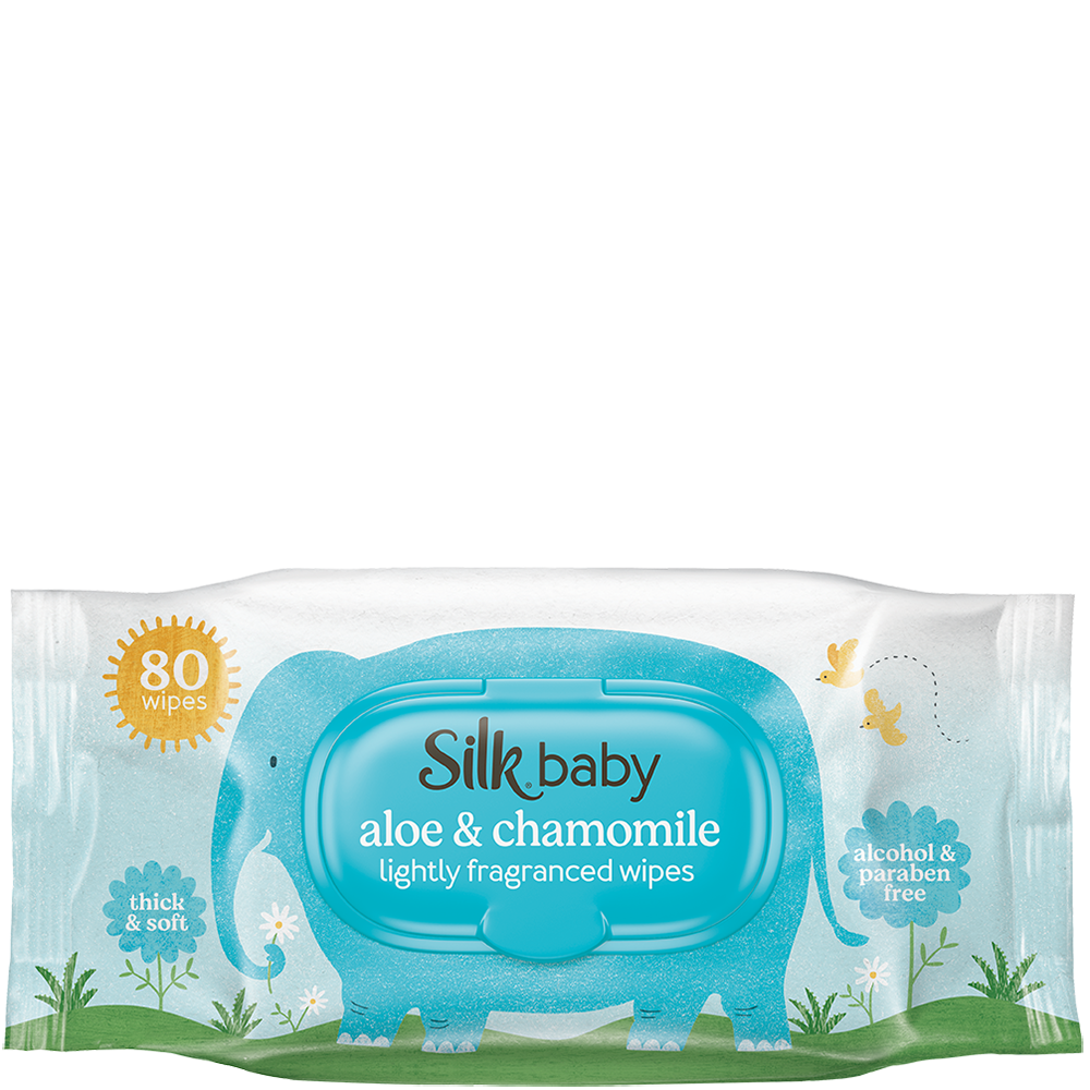 Silk Aloe & Chamomile Lightly Fragranced Wipes 80's
