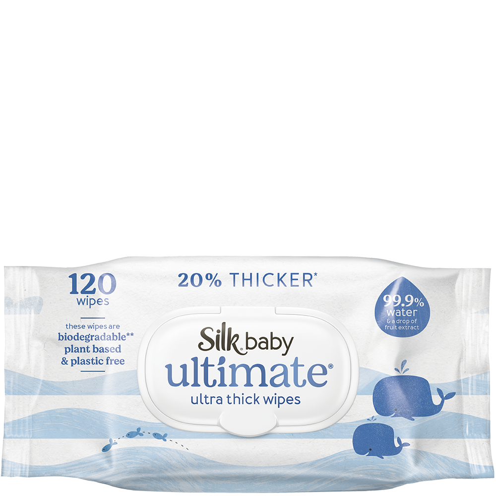 Silk Ultimate Ultra Thick Baby Wipes 120's