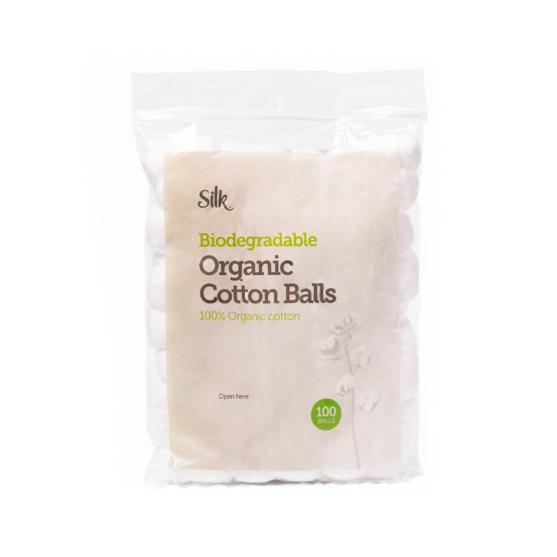 Silk Biodegradable Organic Cotton Balls 100’s