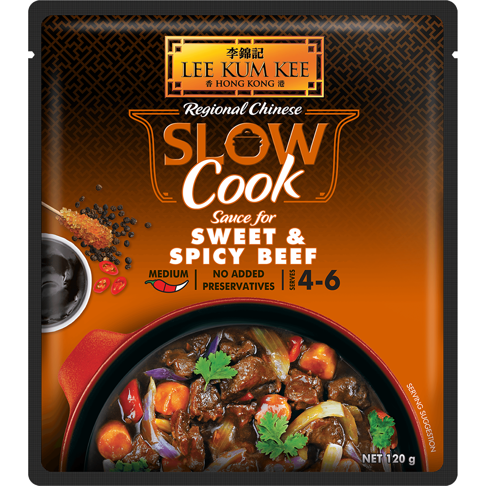 Lee Kum Kee Slow Cook Sauce for Sweet & Spicy Beef 120 g