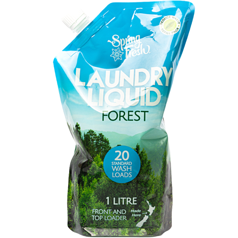 Spring Fresh Liquid Laundry Detergent Forest 1L